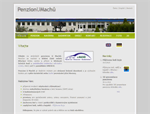 Tablet Screenshot of penzionumachu.cz
